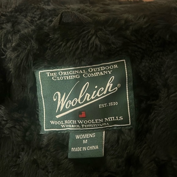 Woolrich Women’s Zip Up Faux Fur Lined Wool Vest, Sz. Medium - Picture 5 of 11